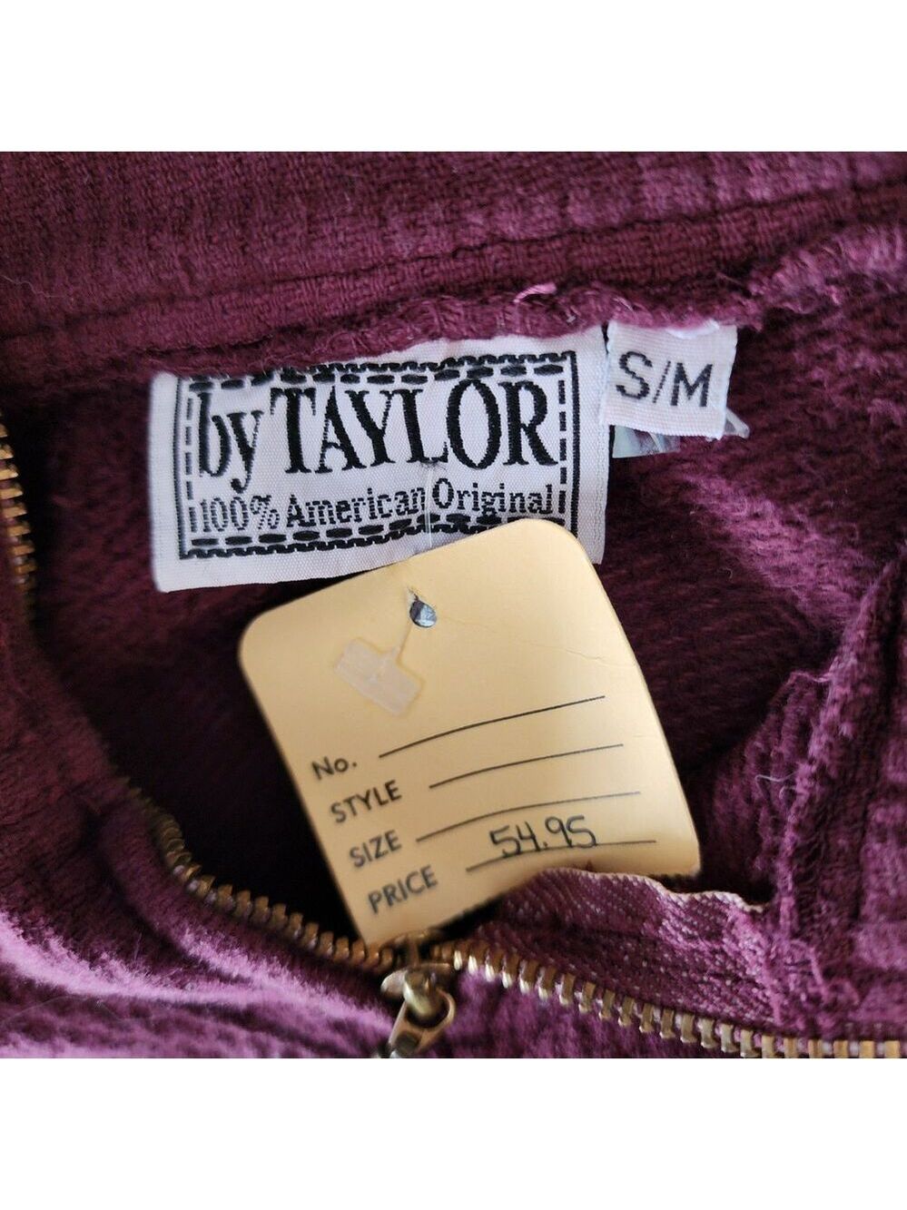 VTG By Taylor 90s Crested Butte Colorado Quarter Zip Pullover Deadstock NWT S/M - Picture 7 of 8